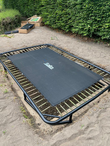 Handyman completing an odd job — garden equipment assembly